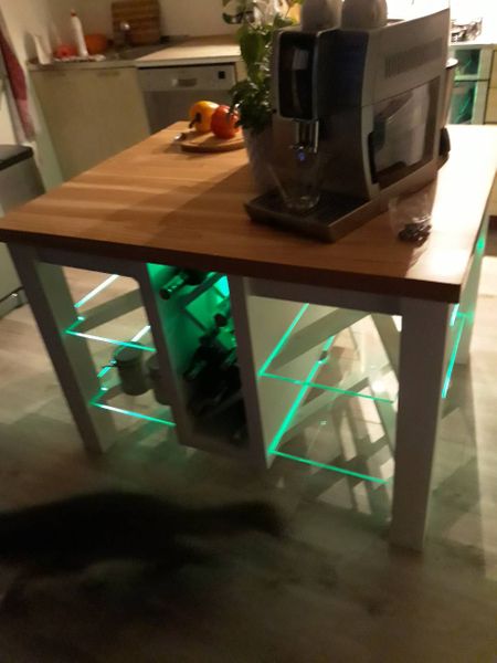 KLIPS LED OŚWIETLENIE SZKLANYCH PÓŁEK ZESTAW ZK-4 zdjęcie 4