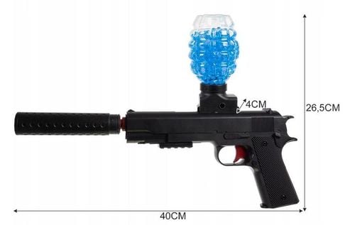 BEZPIECZNY ZABAWKOWY PISTOLET AUTOMATYCZNY NA KULKI ŻELOWE WODNE AKUMULATOR na Arena.pl