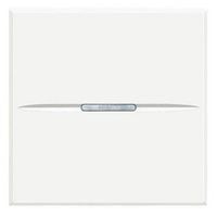 AXOLUTE - Łącznik jednobiegunowy 10AX (zaciski śrubowe) 2 moduły AXIAL biały Bticino HD4001M2N