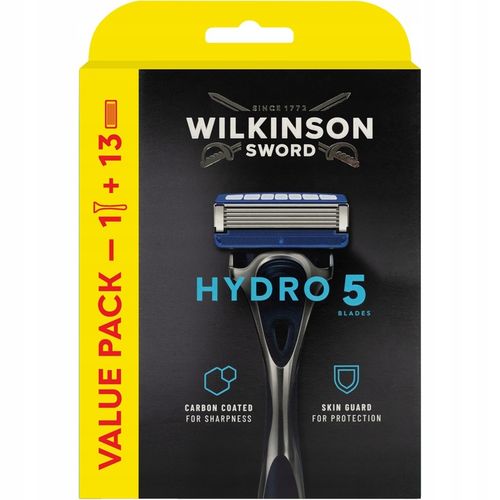 Zestaw do Golenia WILKINSON Hydro 5 Hydrating Gel 13x Wkłady + Rączka na Arena.pl