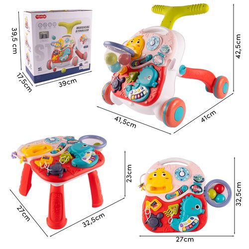 Chodzik Edukacyjny Interaktywny Panel 2w1 Muzyczny Tablica na Arena.pl