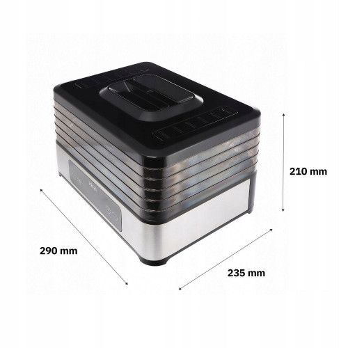 SUSZARKA DO ŻYWNOŚCI IDEAL INOX 400W 5 POZIOMÓW TIMER LED na Arena.pl