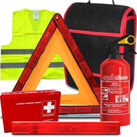 Zestaw Apteczka Gaśnica Trójkąt Kamizelka w Etui