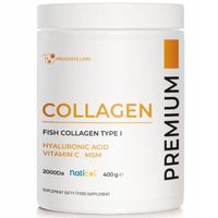 KOLAGEN Naturalny PREMIUM 10 000mg HA MSM WIT C Wspiera Skórę Stawy 400g