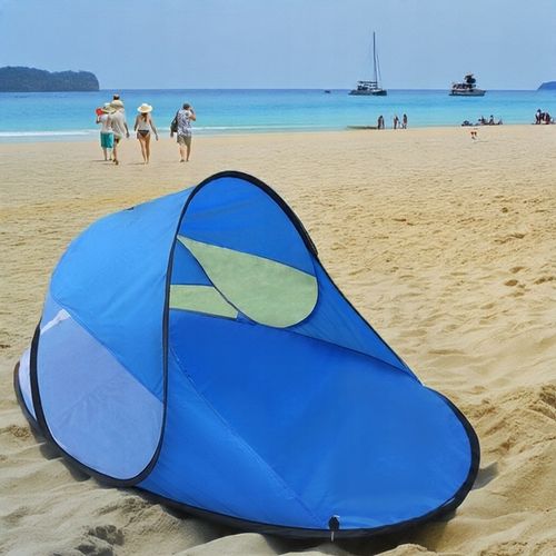 DUŻY NAMIOT PLAŻOWY SKŁADANY PRZENOŚNY PARAWAN SAMOROZKŁADAJĄCY DLA DZIECI na Arena.pl