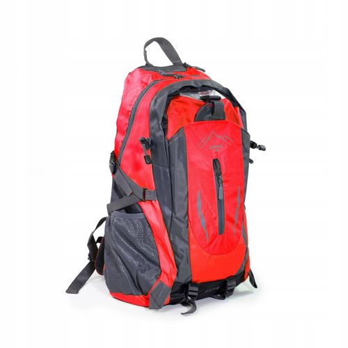 PLECAK TURYSTYCZNY 40L WYCIECZKOWY TREKKINGOWY PODRÓŻNY W GÓRY CZERWONY na Arena.pl