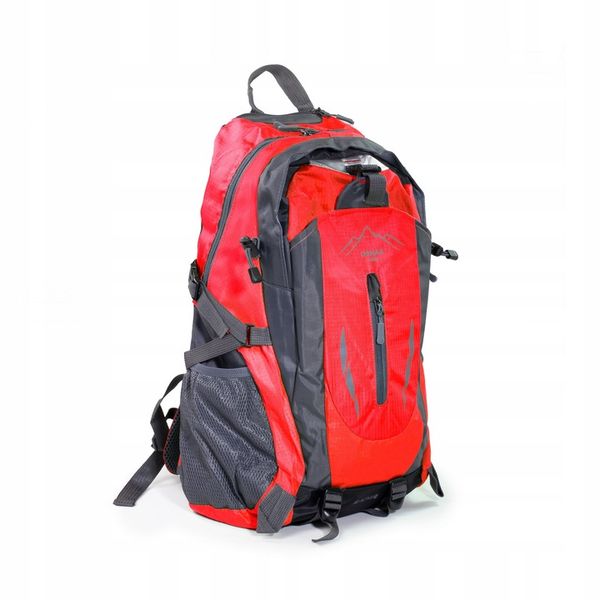 PLECAK TURYSTYCZNY 40L WYCIECZKOWY TREKKINGOWY PODRÓŻNY W GÓRY CZERWONY zdjęcie 11