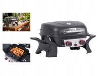 PRZENOŚNY GRILL GAZOWY SKŁADANY STOŁOWY 2 PALNIKI 2 x 2,5kW Z POKRYWĄ YATO