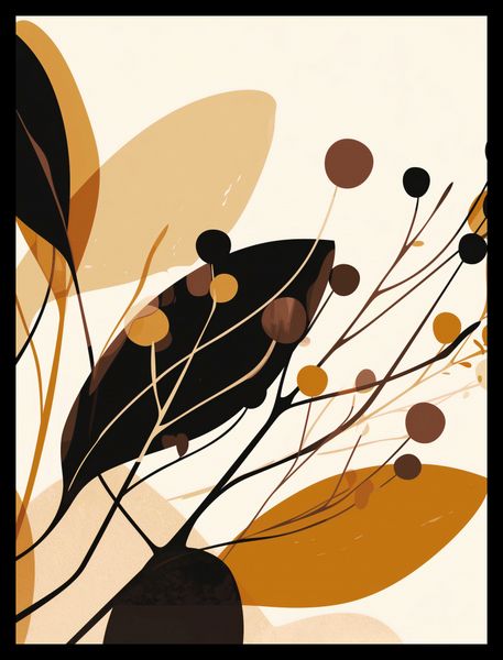Plakat 60x80cm Jesienne Sylwety zdjęcie 2