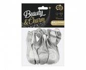 balony beauty&charm metaliki srebrne 12"
