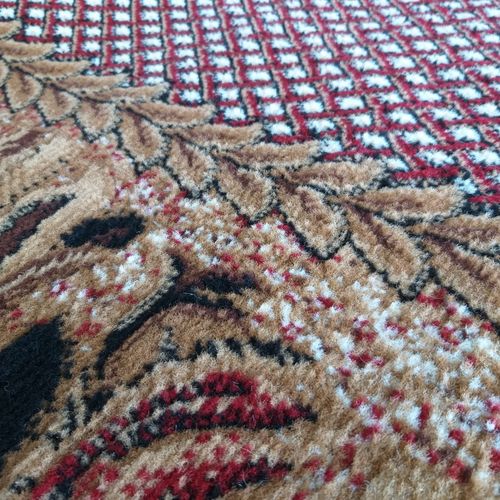 Dywan owalny BCF Alfa 01 czerwony 80 x 150 cm czerwony na Arena.pl