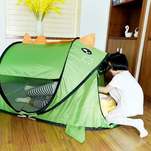 namiot samorozkładający dla dzieci domek do domu ogrodu zielony dinozaur na Arena.pl
