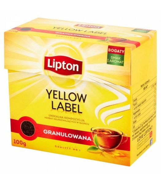 LIPTON Yellow Herbata Granulowana 100g zdjęcie 1