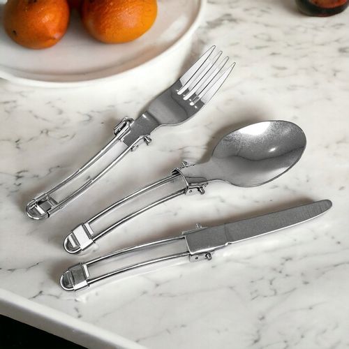 SZTUĆCE TURYSTYCZNE KEMPINGOWE NIEZBĘDNIK POD NAMIOT BIWAK SKŁADANE na Arena.pl