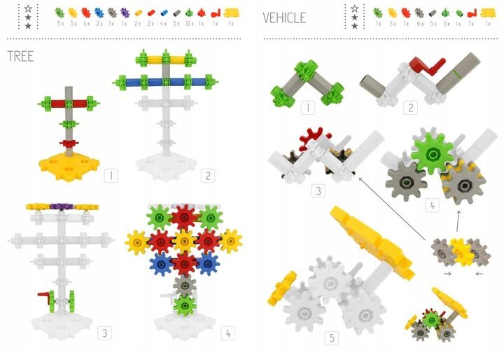 KORBO RUCHOME KLOCKI KONSTRUKCYJNE Basic 180 el. zdjęcie 5