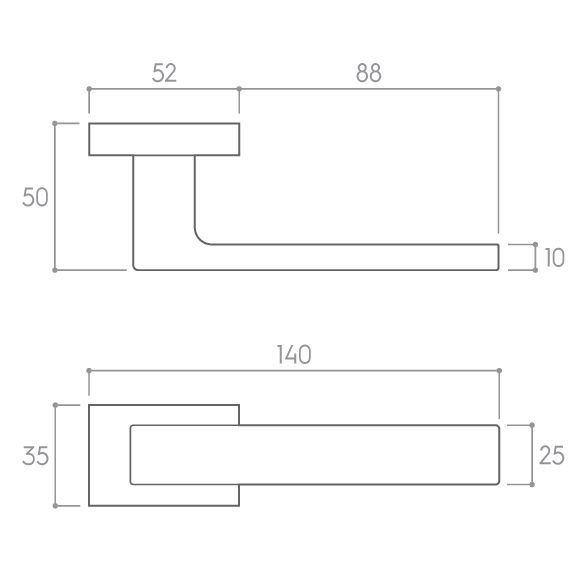 KLAMKA DRZWIOWA PREMIUM FOCUS RT KOLOR BIAŁY zdjęcie 3