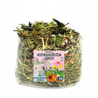 KARMA DLA KRÓLIKÓW I GRYZONI MIESZANKA WARZYWNO ZIOŁOWA 1 KG NATURALNA