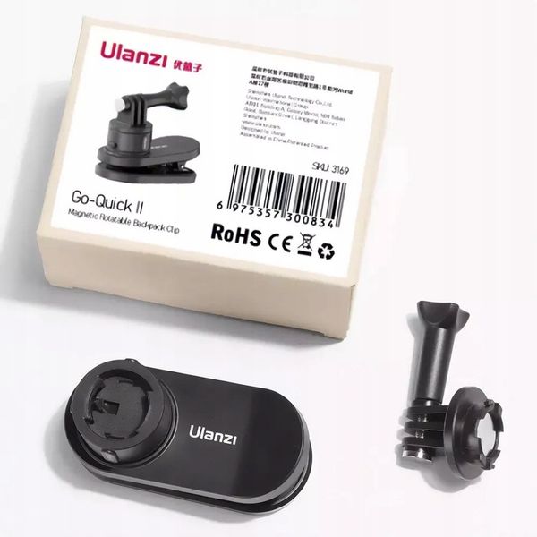 Uchwyt Zacisk do Plecaka Paska do GoPro 12 11 10 9 8 7 6 DJI Insta 360 Eken zdjęcie 8