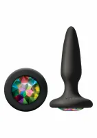 glams mini rainbow gem silikonowy korek z kolorowym kryształem