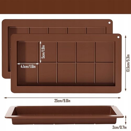 2 SZT FOREMKA SILIKONOWA DO CZEKOLADY FORMA DO PRALIN CZEKOLADY DUBAJSKIEJ na Arena.pl