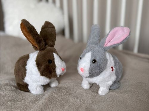 Interaktywny zwierzaczek chrupaczek Kicający Królik + marchewka ZA2685 na Arena.pl