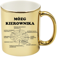 KUBEK ZŁOTY PREMIUM MÓZG KIEROWNIKA ŚMIESZNY PREZENT DLA SZEFA