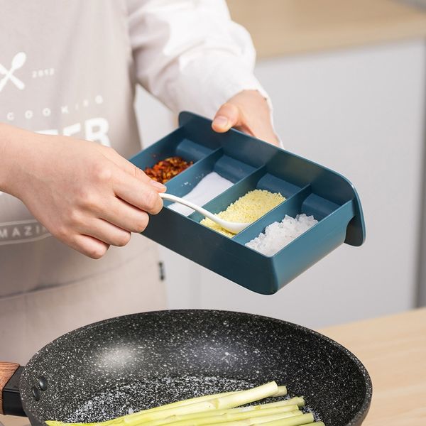 Wielofunkcyjne Pudełko Do Przypraw - Organizator - Pojemnik (Niebieski) zdjęcie 4
