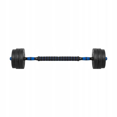 Hantle bitumiczne regulowane zestaw hantli 2x10kg do ćwiczeń ciężarki gryf na Arena.pl