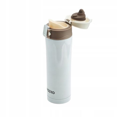 KUBEK TERMICZNY TERMOS na herbatę kawę z ustnikiem BLOKADA PRÓŻNIOWY STAL na Arena.pl