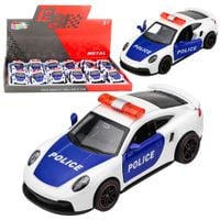 DLA DZIECI METALOWY SAMOCHÓD POLICYJNY Z NAPĘDEM