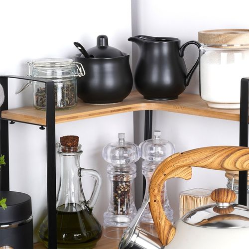 Zestaw Cukierniczka Mlecznik Łyżeczka Pojemnik na Cukier Mleko Czarna na Arena.pl