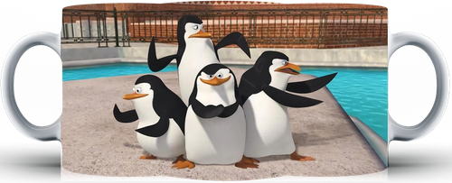 Kubek ceramiczny Pingwiny z Madagaskaru na Arena.pl