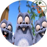 Opłatek na tort Grizzy i Lemingi