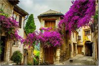 100 70CM OBRAZ PŁÓTNO STARE MIASTO PROWANSJI PŁÓTNO RAMA