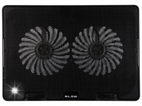 PODSTAWKA PODKŁADKA CHŁODZĄCA LAPTOP 12-17 USB LED CZERWONY 2 WENTYLATORY