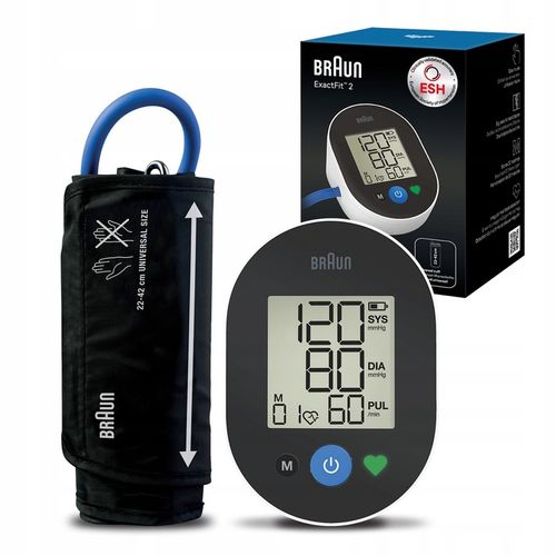 CIŚNIENIOMIERZ ELEKTRONICZNY NARAMIENNY BRAUN EXACTFIT2 BUA4050EU ESH APP na Arena.pl