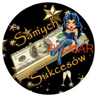 Opłatek na tort Dolar Nominał Waluta Postać Kobieta Tekst Gratis