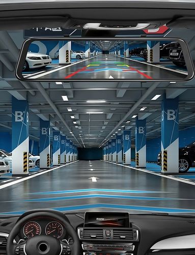 WIDEOREJESTRATOR SAMOCHODOWY LUSTERKO KAMERA COFANIA JAZDY PRZÓD TYŁ MenuPL na Arena.pl