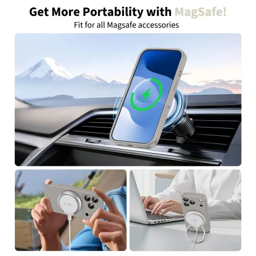 etui tech-protect silicone magsafe na iphone 17 pro - szare na Arena.pl