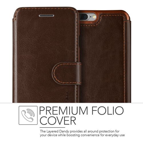 Etui VRS Design Layered Dandy iPhone 8/7 Plus Brown na Arena.pl