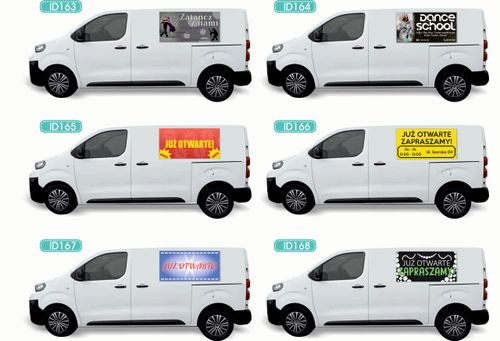 Reklama Naklejka na samochód wiele różnych wzorów WYMIANA BUTLI na Arena.pl