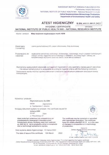 MATA WYGŁUSZAJĄCA Butyl ABM Extreme 2mm 40x250cm na Arena.pl