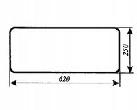 szyba tylna dolna do ciągnika T25 A2 Władimirec oryginalna kabina