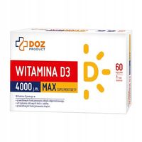 Witamina D3 4000 j.m DOZ PRODUCT. MAX kapsułki 60 szt.