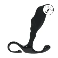 levelz prostate massager l czarny - anatomiczny silikonowy masażer