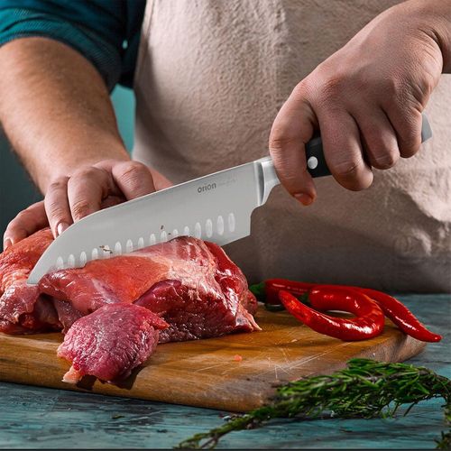 Nóż Santoku stalowy MASTER 33 cm na Arena.pl