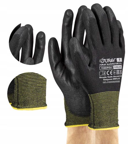 rękawice robocze czarne j-timipoli_bb7-s - 12 par na Arena.pl