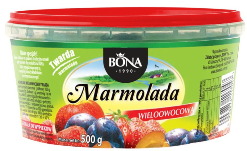 BONA MARMOLADA WIELOOWOCOWA 500G zdjęcie 1