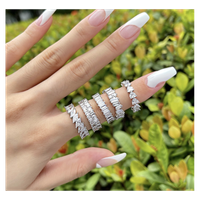 Pierścionek pozłacany cyrkonie stal chirurgiczna platerowana złotem PST866, Rozmiar pierścionków: US6 EU11