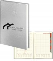 PLANER Z TWOIM LOGO NADRUKIEM tygodniowy kalendarz A4 złoty srebrny 100 szt